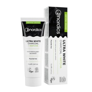 Nordics valgendav hambapasta matcha ja aktiivsöega 75ml