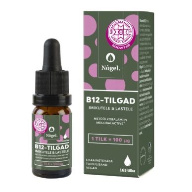 Nôgel B12-tilgad imikutele ja lastele, metüülkobalamiin MecobalActive®, 100 μg, 10ml