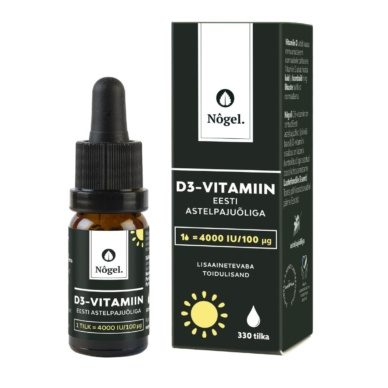Nôgel D-vitamiin Eesti astelpajuõliga, 4000 IU/100 μg, 10ml