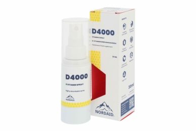Nordaid D-vitamiini suukaudne sprei 4000IU/100mcg 30ml