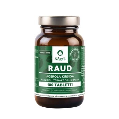 Nôgel raud acerola kirsiga 30 mg, 100 tabletti