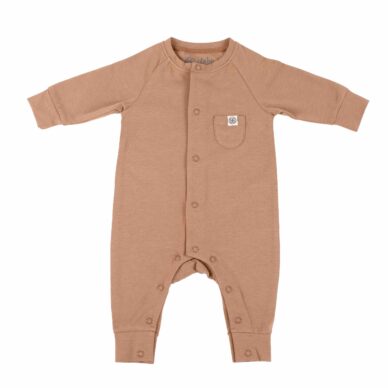Cloby orgaanilise puuvilla ja UPF50+ päikesekaitsega suvekombe beebidele, suurus 62/68 Coconut Brown