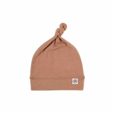 Cloby suvemüts orgaanilise puuvilla ja UPF50+ päikesekaitsega, suurus 3-6 elukuud, Coconut Brown