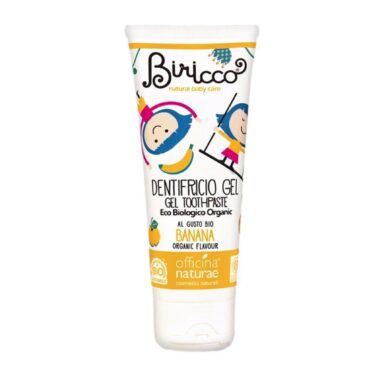 Biricco ökoloogiline banaanimaitseline hambapasta piimahammastele 75ml