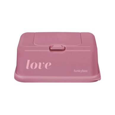 Funkybox 100% taaskasutatud materjalidest niiskete salvrättide karp Vintage Pink