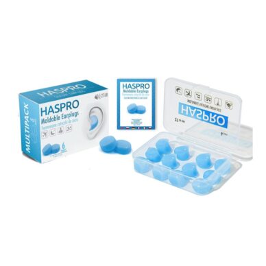 HASPRO sinised silikoonist veekõrvatropid 6-paari (27dB) - Image 2