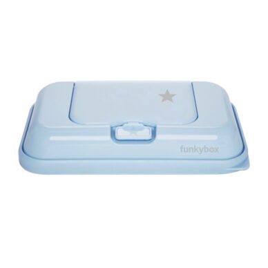 Funkybox To Go kaasaskantav niiskete salvrättide karp Pale Blue - Little Star