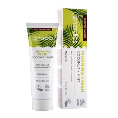 Nordics Morning Fresh orgaaniline hambapasta kookose ja mündiga 75ml