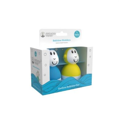 Matchstick Monkey Bathtime Wobblers Blue & Yellow - Image 2