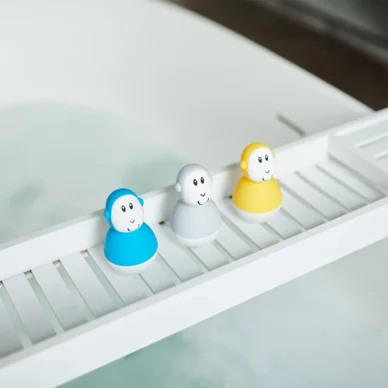 Matchstick Monkey Bathtime Wobblers Blue & Yellow - Image 3