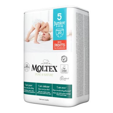 Moltex Pure & Nature ökoloogilised püksmähkmed Junior (9-14kg) 20tk