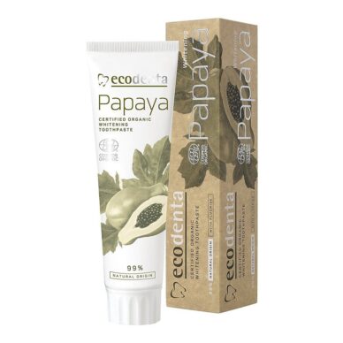 ECODENTA hambapasta valgendav, papaiaga 100ml