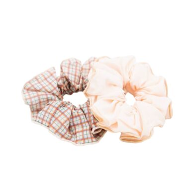 Grech & Co orgaanilisest puuvillast juuksekumm 2tk - Plaid