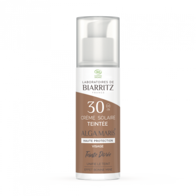 Laboratoires de Biarritz orgaaniline tooniv päikesekaitsekreem näole SPF30 Golden 50ml