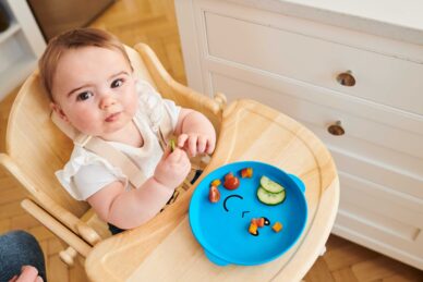 Matchstick Monkey Mealtime taldrik ja kauss Blue - Image 3