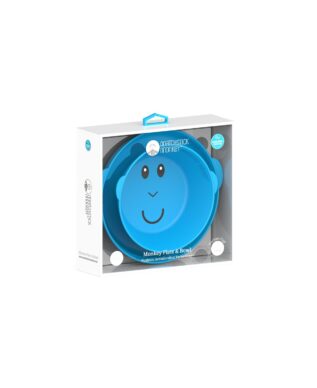 Matchstick Monkey Mealtime taldrik ja kauss Blue
