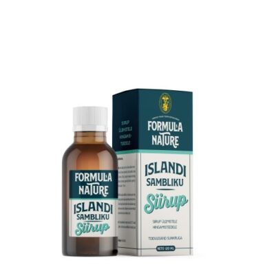 Formula Nature islandi sambliku siirup kurgule, neelule ja häälepaeltele 120ml