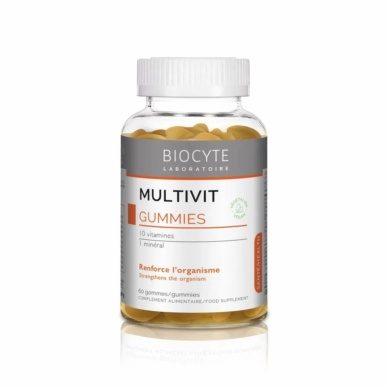 Biocyte multivitamiiniga kummikommid 60tk