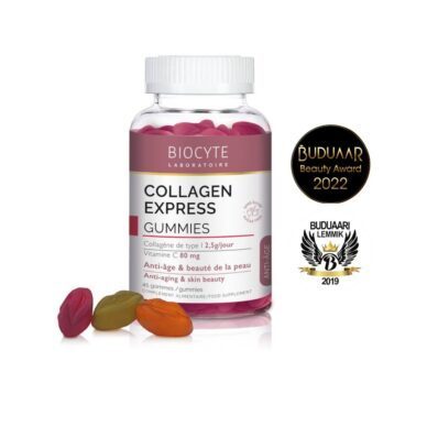 Biocyte Collagen Express kummikommid kollageeni ja C-vitamiiniga (45tk)