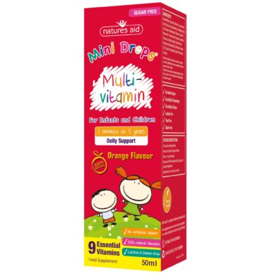 Natures Aid multivitamiini tilgad väikelastele 50ml
