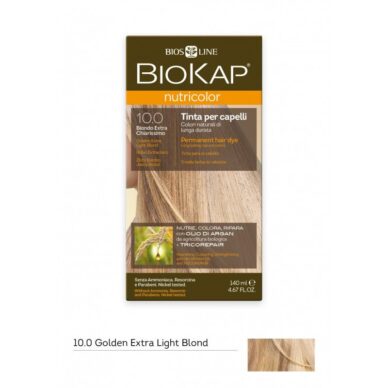 Biokap juuksevärv Nutricolor 10.0 / kuldne ekstrahele blond / püsivärv 140ml