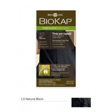 Biokap juuksevärv Nutricolor Delicato 1.0 / naturaalne must / püsivärv 140ml