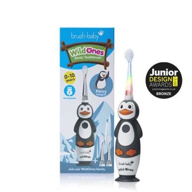 Brush Baby WildOnes Penguin elektriline hambahari 3 kuud-10a