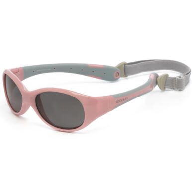 Koolsun Flex beebi päikseprillid vanusele 0-3 - Cameo Pink Grey