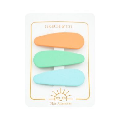 GRECH & CO. juukseklambrid 3tk, toonid Melon, Jade, Aqua