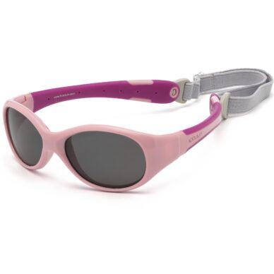 Koolsun Flex beebi päikseprillid vanusele 0-3, toon Pink Sachet Orchid