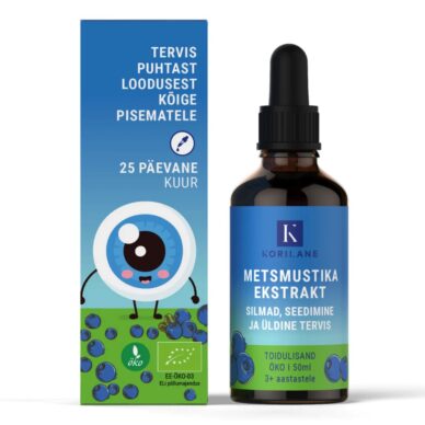 Korilane metsmustika ekstrakt lastele 50ml