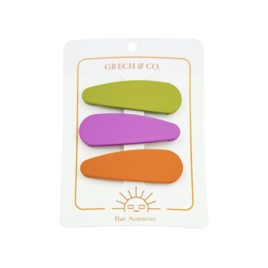 GRECH & CO juukseklambrid 3tk, toonid Crimson, Tuscany Chartreuse, Aster, Sienna