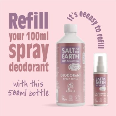 Salt of the Earth lavendli ja vanilje deodorant sprei täitepakend 500ml - Image 2