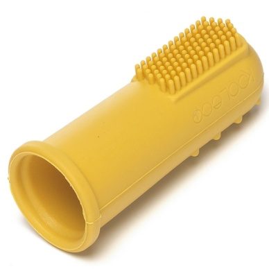 Kooleco toidusilikoonist näpuhambahari, toon Mustard
