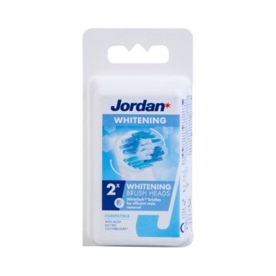 Jordan elektrilise hambaharja vahetushari White 2-pakk