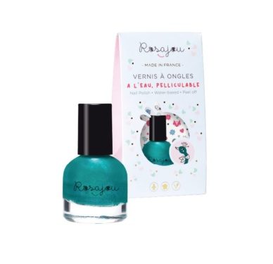 Rosajou vee baasil mahatõmmatav vegan küünelakk “Paon”(pakis lõbusad sojatindiga tätoveeringud) 5ml
