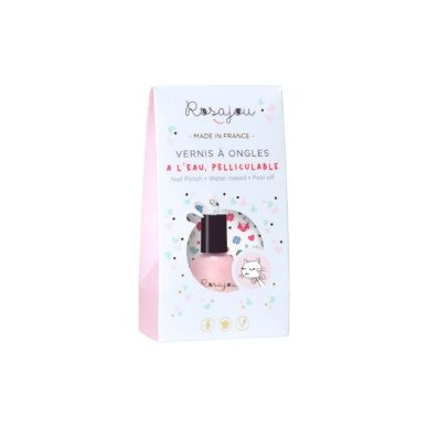 Rosajou vee baasil mahatõmmatav vegan küünelakk “Ballerine”(pakis lõbusad sojatindiga tätoveeringud) 5ml - Image 2