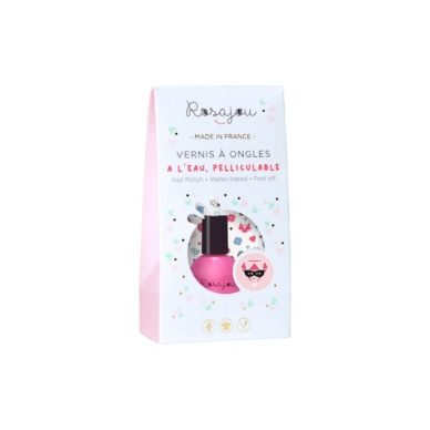 Rosajou vee baasil mahatõmmatav vegan küünelakk “Rubis”(pakis lõbusad sojatindiga tätoveeringud) 5ml - Image 3