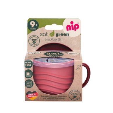 nip® taimsetest materjalidest snäkitops 2in1 “Eat Green” (al. 9 elukuust) Red