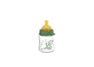 nip® Cherry Green laia kaelaga klaasist lutipudel, koolikutevastane ja aeglase vooluga (vanusele 0+) toon Green 120ml - Image 2