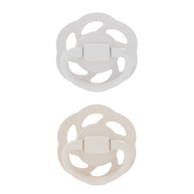 nip® Cherry Green säästvatest materjalidest vastsündinu lutid (0 – 2 elukuud) Grey/Ivory 2tk