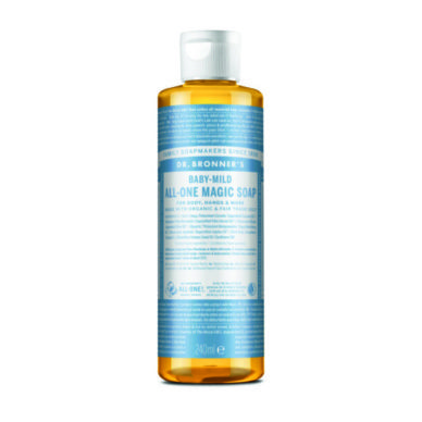 DR. BRONNER`S 18-ühes orgaaniline lõhnatu vedelseep beebidele 240ml