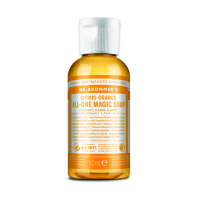 DR. BRONNER`S 18-ühes orgaaniline vedelseep tsitrus apelsin 60ml