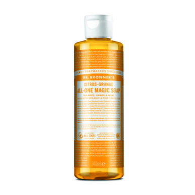 DR. BRONNER`S 18-ühes orgaaniline vedelseep tsitrus apelsin 240ml