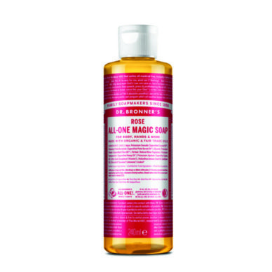DR. BRONNER`S 18-ühes orgaaniline vedelseep roos 240ml