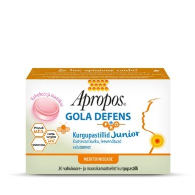 Apropos Gola Defens PRO Junior pastillid maasikas lastele N20