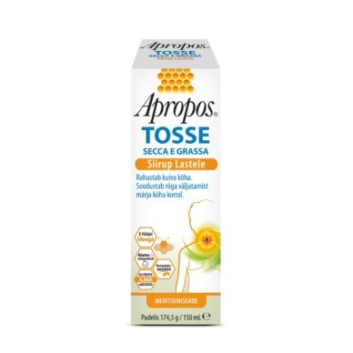 Apropos Tosse köhasiirup lastele 150ml
