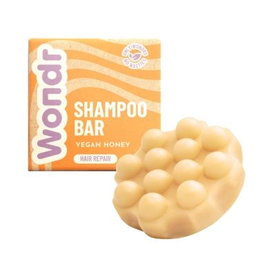 Wondr juukseid taastav tahke šampoon Honey Almond 55g