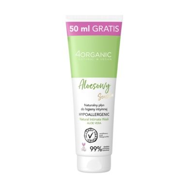 4Organic aloe veraga lõhnatu intiimpesugeel 200+50ml