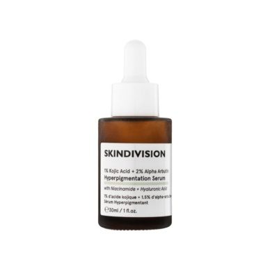 Skindivision 1% Kojic Acid + 2% Alpha Arbutin hüperpigmentatsiooni seerum 30ml
